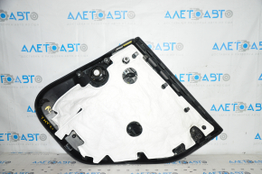 Door trim card rear left Tesla Model Y 20 - leather black, type 1, with backlight, matte lining, with speaker, with suede insert, with window lift control, with door opening button