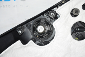 Door trim card rear left Tesla Model Y 20 - leather black, type 1, with backlight, matte lining, with speaker, with suede insert, with window lift control, with door opening button
