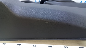Door trim card front right Ford Fiesta 11-19 black cloth with black insert plastic, armrest cloth, scratches, abrasions