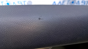Door trim card front right Ford Edge 15-18 black leather, leather armrest, with beige fabric insert, nicks, bumps, scratches, needs cleaning