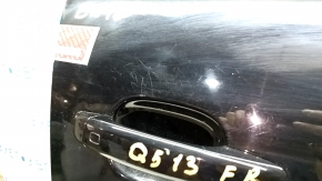 Door assembly front right Audi Q5 8R 09-17 keyless, black LY9B, scratches, paint chips