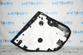 Door trim card rear right Tesla Model Y 20 - leather black, type 1, with backlight, matte lining, with speaker, with suede insert, with window lift control, with door opening button