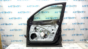 Door assembly front right VW Tiguan 09-17 keyless, black LC9X, dented, bump