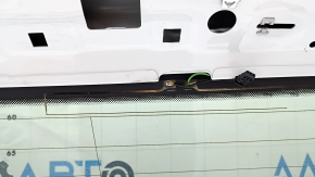 Bare trunk door with glass Audi Q7 16-19 aluminum, white LS9R, heating wire torn off