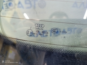 Bare trunk door with glass Audi Q7 16-19 aluminum, white LS9R, heating wire torn off