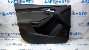 Door trim card front left Ford Focus mk3 11-14 black with gray insert cloth, armrest cloth, for dry cleaning, scratches, abrasions