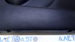 Door trim card front left Ford Focus mk3 15-18 black with black insert cloth, scratches, abrasions, peeling coating on the handle