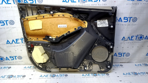 Door trim card front right Ford Focus mk3 11-18 beige, with black insert, armrest cloth, scratches, abrasions, for cleaning