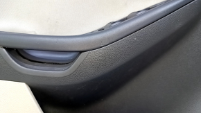 Door trim card front left Ford Focus mk3 11-18 beige, with black insert, armrest cloth, scratches, abrasions, for cleaning