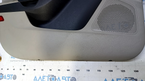 Door trim card front left Ford Focus mk3 11-18 beige, with black insert, armrest cloth, scratches, abrasions, for cleaning