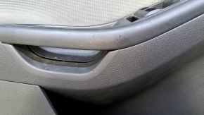Door trim card front left Ford Focus mk3 11-18 black with gray insert cloth, armrest cloth, for dry cleaning, scratches, abrasions