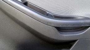 Door trim card front right Ford Focus mk3 11-14 black with gray insert cloth, armrest cloth, scratches, abrasions