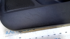 Door trim card front right Ford Focus mk3 11-14 black with gray insert cloth, armrest cloth, scratches, abrasions