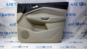 Door trim card front right Ford C-max MK2 13-18 beige, armrest leather, scratch, bump, scuff