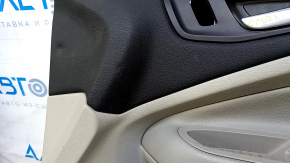 Door trim card front right Ford C-max MK2 13-18 beige, armrest leather, dents, bumps, abrasions, needs cleaning