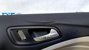 Door trim card front right Ford C-max MK2 13-18 beige, armrest leather, dents, bumps, abrasions, needs cleaning