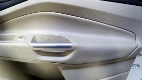 Door trim card front right Ford C-max MK2 13-18 beige, armrest leather, dents, bumps, abrasions, needs cleaning