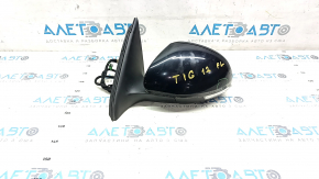 Side mirror left VW Tiguan 09-17 13 pins, turn signal, heated, backlight, black LC9X