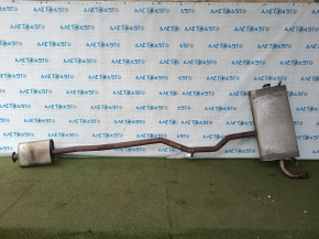 Exhaust pipe rear part with barrel Volvo XC90 16-18 T6 rusty, sawed off studs