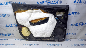 Door trim card front right Ford Focus mk3 15-18 black with black insert cloth, armrest cloth, scratches, bumps