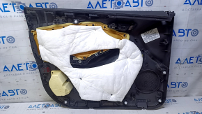 Door trim card front right Ford Focus mk3 15-18 black with black insert cloth, armrest cloth, scratches, dent