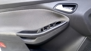 Door trim card front left Ford Focus mk3 11-14 black with gray insert cloth, armrest cloth, for dry cleaning, scratches