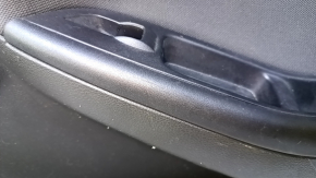 Door trim card front right Ford Focus mk3 15-18 black with black insert cloth, armrest cloth, scratches, dent