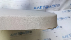 Door trim card front left Ford Focus mk3 11-18 beige, with black insert, armrest cloth, scratches, scuffs, abrasions, needs cleaning, plastic turned white