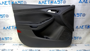 Door trim card front left Ford Focus mk3 15-18 black with black insert cloth, dents, scratches