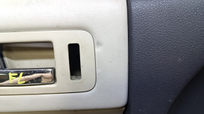 Door trim card front left Ford Flex 09-12 prerest beige, cracked leather, dents, needs cleaning, rubbed