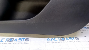 Door trim card front right Ford Fusion mk5 13-16 black with black insert cloth, armrest leather, molding gray gloss, dents, scratches, scuffs, abrasions