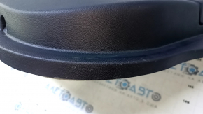 Door trim card front right Ford Fusion mk5 17-20 black with gray insert cloth, armrest leather, molding gray structure, dent, scratches, pokes, broken fastening