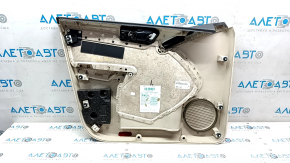 Door trim card front right VW Tiguan 09-17 beige with beige insert leather, armrest leather, scratches