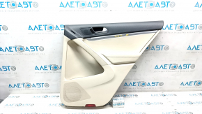 Door trim panel, rear right, VW Tiguan 09-17, beige with beige leather insert, leather armrest