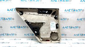 Door trim panel, rear right, VW Tiguan 09-17, beige with beige leather insert, leather armrest