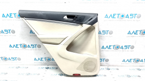Rear left door panel for VW Tiguan 09-17 beige with beige leather insert, leather armrest