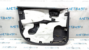 Door trim card front right Dodge Journey 11- black with black insert leather, armrest leather, gray stitching