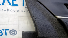 Door trim card front right Lincoln MKC 15- leather black, armrest leather, with gray insert, scratches, bumps, dents, abrasions