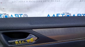 Door trim card front right Lincoln MKC 15- leather black, armrest leather, with gray insert, scratches, bumps, dents, abrasions