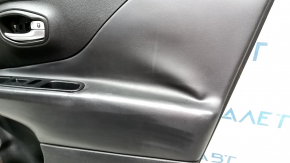 Door trim card front right Jeep Renegade 15- TRH black leather, leather peeled off