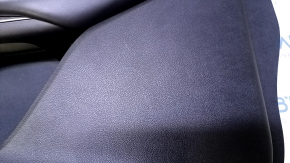 Door trim card front right Lincoln MKC 15- leather black, armrest leather, with gray insert, scratches, pokes, scuffs, abrasions