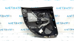 Door trim card rear right Jeep Renegade 15- TRH black leather, leather peeled off, scratches