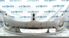 Bare front bumper Lincoln MKC 15-18 prerest, white, scratches, non-factory holes