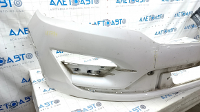 Bare front bumper Lincoln MKC 15-18 prerest, white, scratches, non-factory holes