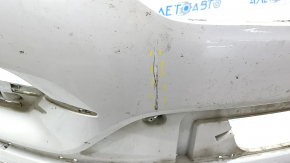 Bare front bumper Lincoln MKC 15-18 prerest, white, scratches, non-factory holes