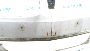 Bare front bumper Lincoln MKC 15-18 prerest, white, scratches, non-factory holes