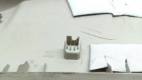 Lincoln MKC 15 lower right center pillar trim - beige, broken mount