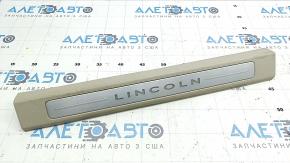 Door sill trim front left Lincoln MKC 15- beige with backlight, scuffed, scratches
