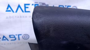 Door trim card front left Chrysler 200 15-17 black with black insert leather, armrest black leather, molding under the tree black structure, dent, pokes, scuffs, scratches
