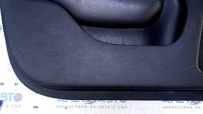 Door trim card front left Chrysler 200 15-17 black with black insert leather, armrest black leather, molding under the tree black structure, dents, pokes, abrasions, scratches